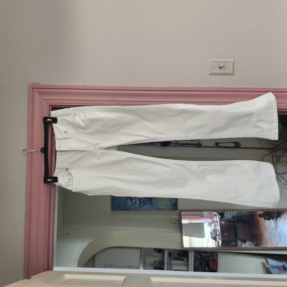 Women's White Boot Cut Jeans